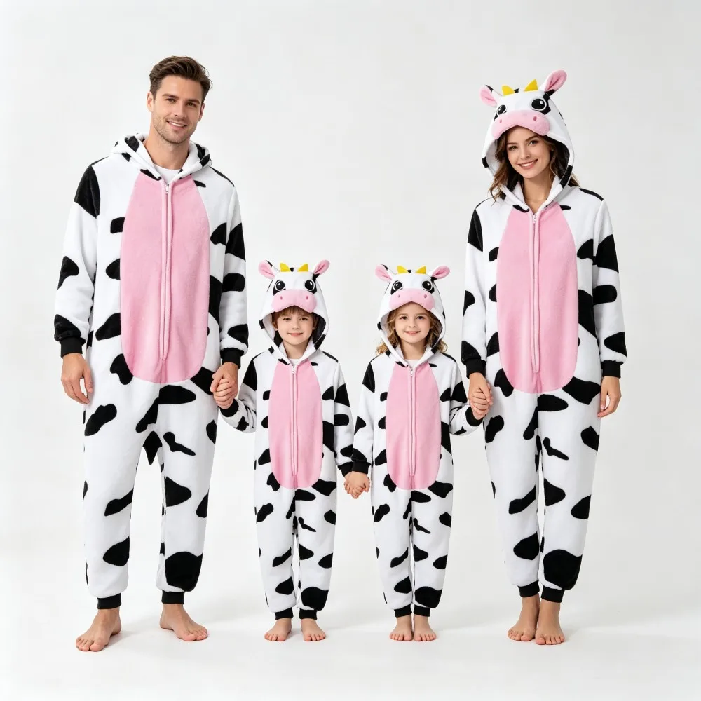 Unisex Adults Animal Plush Onesies One Piece Tiger Pajamas Sleepwear Women Men Winter Cartoon Flannel Unicorn Cosplay Costumes