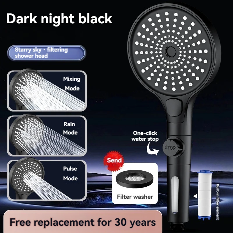 

Filtered Shower Head with Handheld, High Pressure Water Flow and Multiple Spray Modes Shower Head with Filter