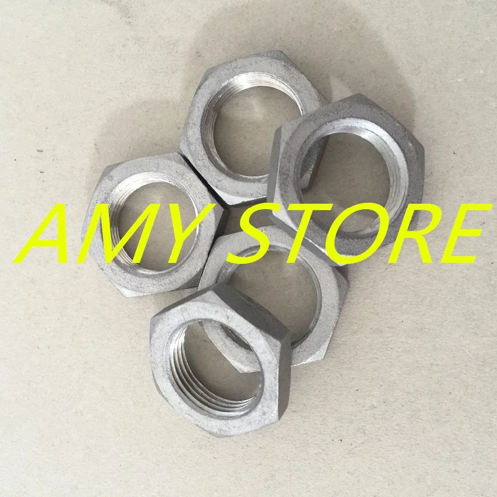 

5pcs 3/4" BSPP Thread Female 304 Stainless Steel Hexagon Nuts Pipe Plumbling fitting