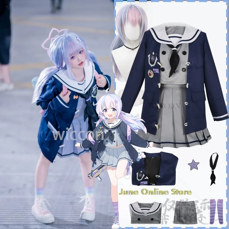 

Uzawa Reisa Cosplay Game Blue Archive Anime Kawaii Loli Japanese Girls JK School Uniform Dress Lovely Lolita Wigs Cos Customized
