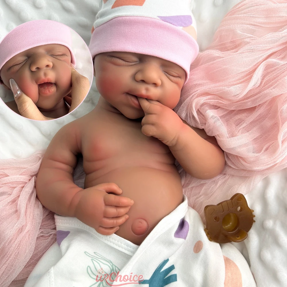 

Можно открыть рот Pascale 19-дюймовая гибкая реалистичная силиконовая кукла Reborn для маленьких девочек/мальчиков, моющаяся ручная работа для новых родителей, подарок Xma