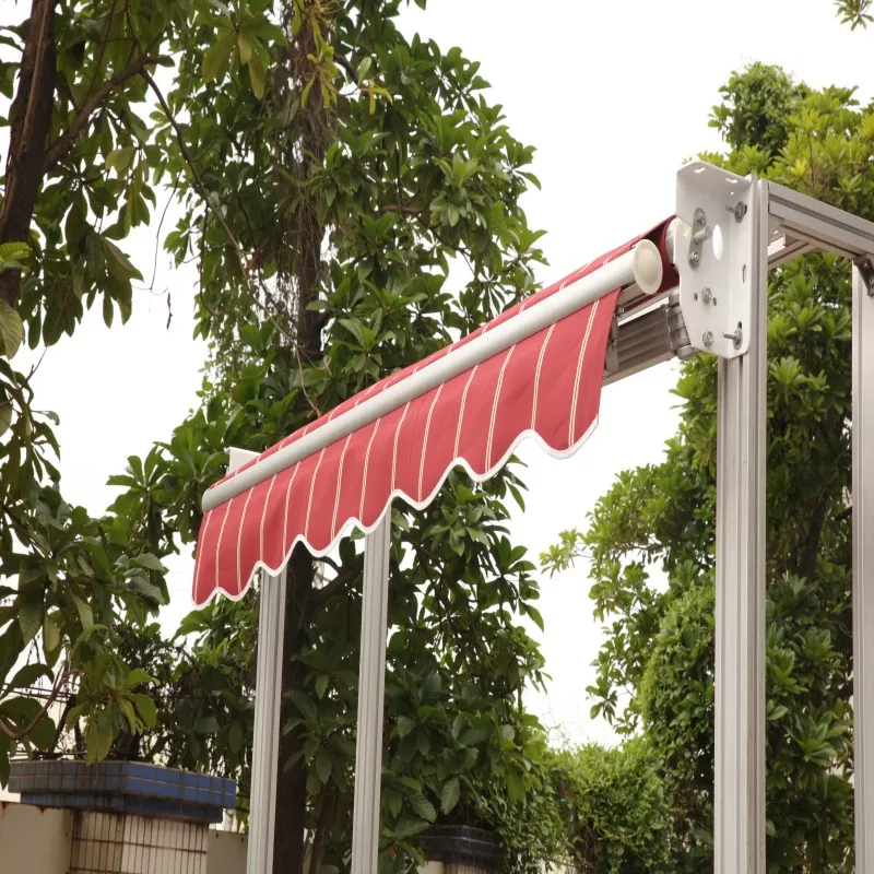 

Durable Electric Retractable Aluminum Alloy Awning Polyester Remote Control Extendable Folding Arm Outdoor Garden Canopy Pergola