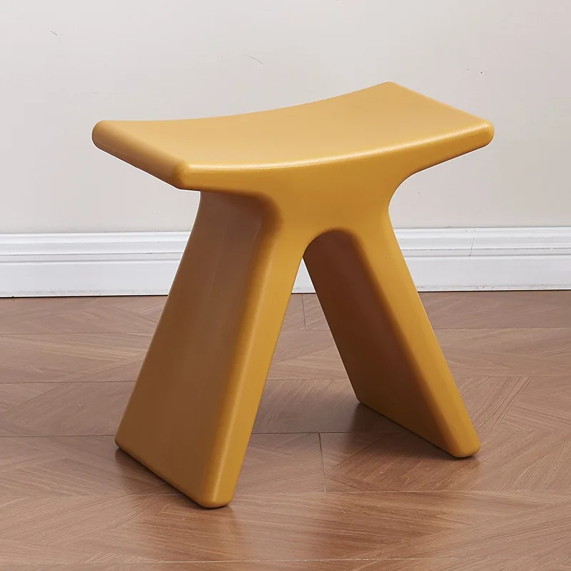 Creative Short Stool Footrest Modern Shoe Changing Stool Furnitures Hallway Ottoman Plastic Stool Shower Bath Chair Furnit