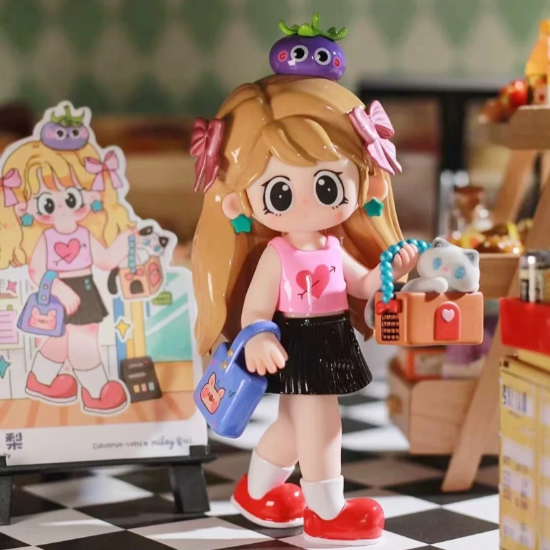 Wysokiej jakości figurka z serii Milay Girl Syndrome, blind box, kawaii anime, kolekcjonerska, urocza dekoracja na biurko, prezent niespodzianka dla dziewczyny, na urodziny, Boże Narodzenie.