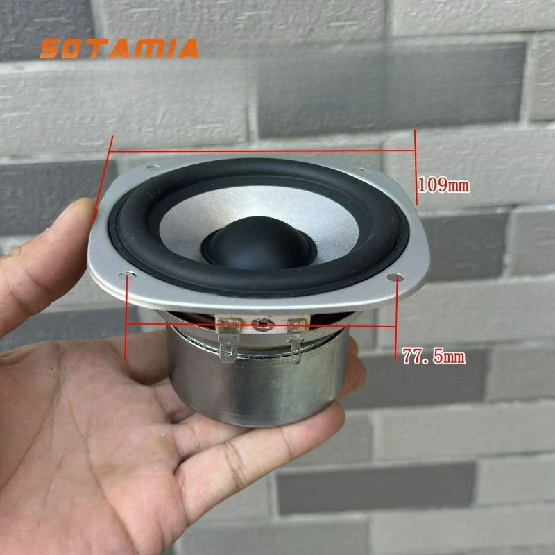 

SOTAMIA 1Pcs 4 Inch Midrange Audio Loudspeaker 8 Ohm 20W Home Theater Sound Music Speaker DIY Bookshelf Bluetooth Speaker