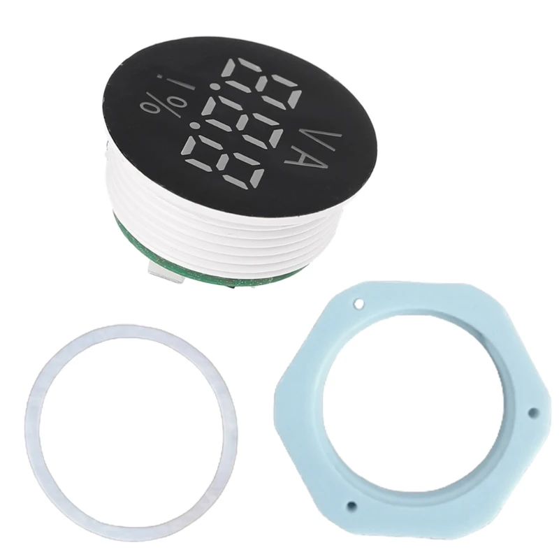 Meteran Tegangan Baterai Akurasi Tinggi M6CF dengan Monitor Baterai Tampilan LED 2/3 Kabel