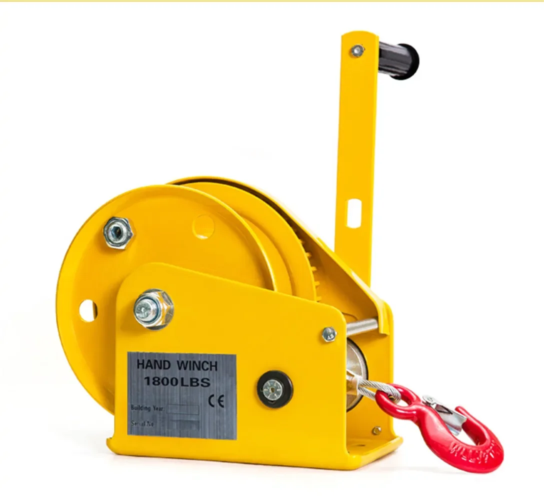 Hot sales Two-way self-locking small hand windlass with automatic brake manual winch tractor