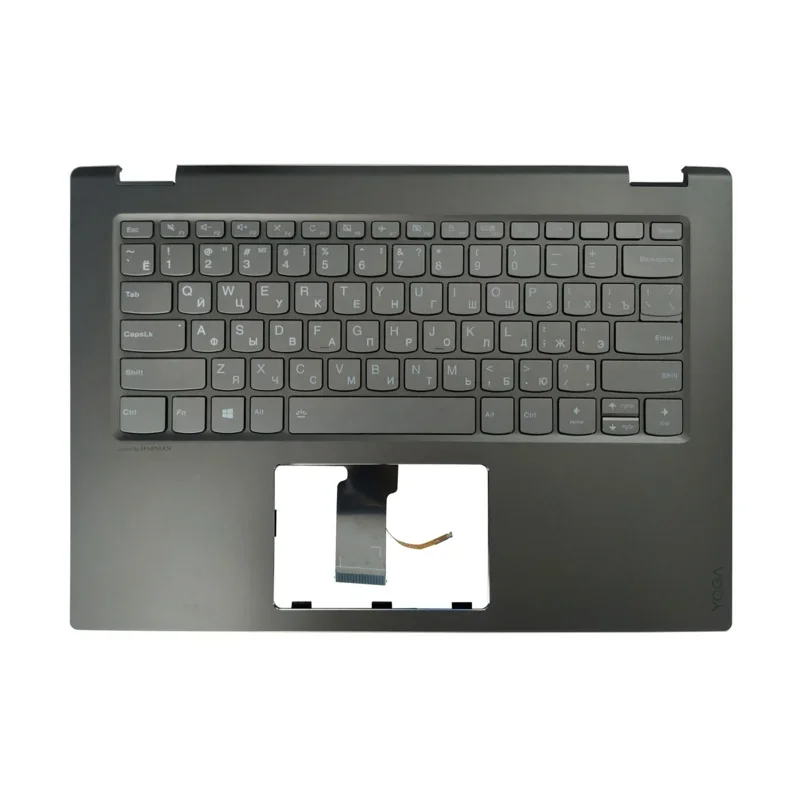 New Backlit UK/US/Russian Keyboard For Lenovo Yoga 520-14 520-14IKB Flex 5-1470 With Palmrest Upper Cover Case AM1YM000120