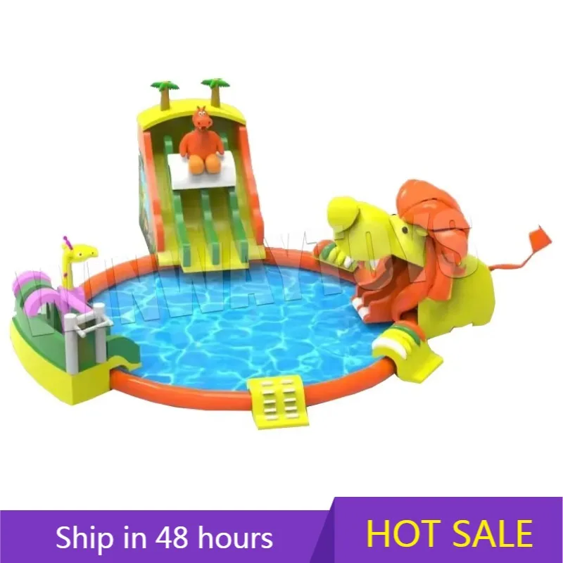 

YTYIN Customizable Commercial Grade Water Slide Park - Inflatable Big Slide Outdoor Inflatable Water Park