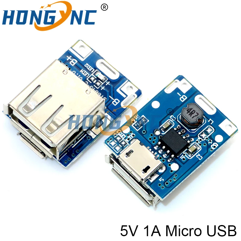 High-precision 5V 1A / 2A charge-discharge integrated module Type-C / Micro USB input compatible with 4.2V lithium battery Boost