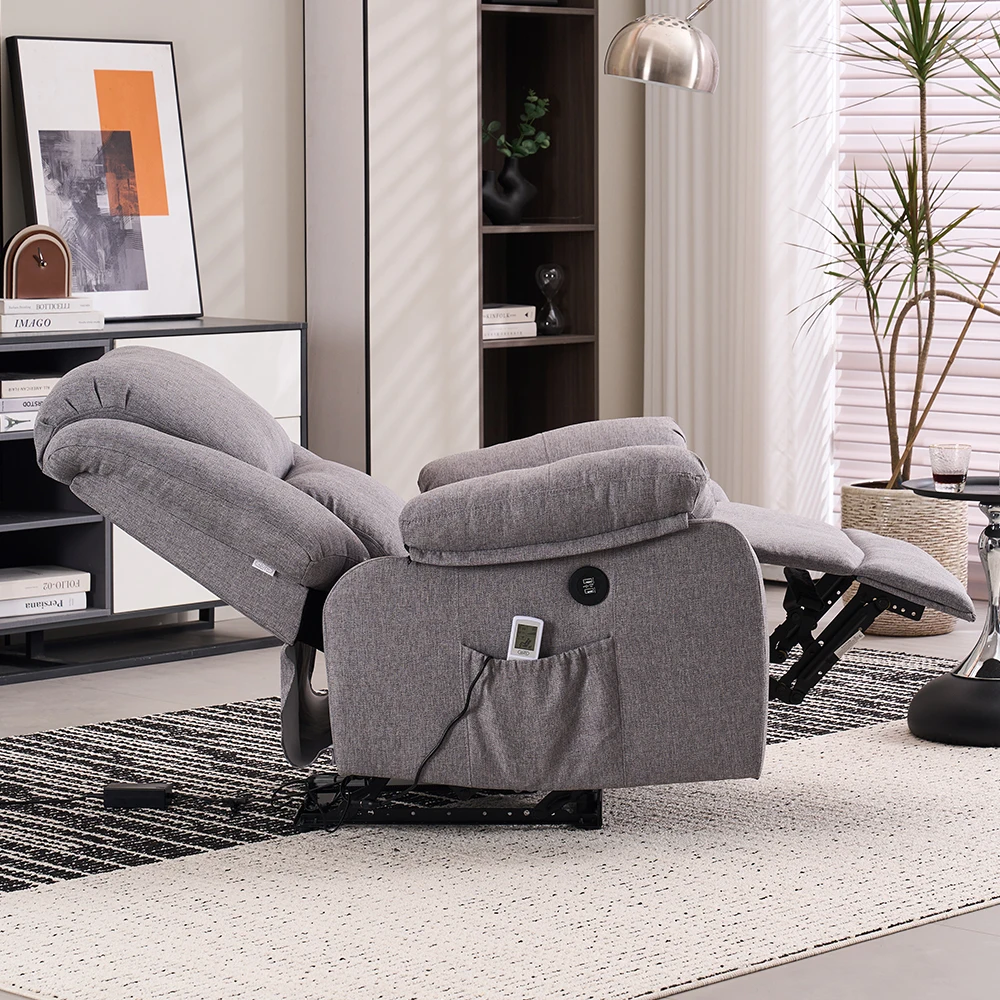 Adjustable Leisure Power Electric Single Sofa Relax Recliner Sofa Chair With Remote Control and USB