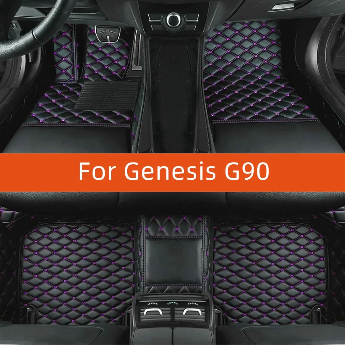 

Custom Leather Car Floor Mat For Genesis G90 2022 2023 2024 2025 2026 2027 Car Mat Interior Accessories