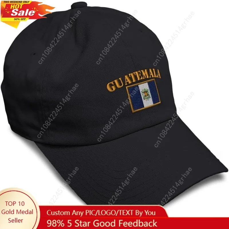 

Custom Soft Baseball Hat Embroidered Dad Hat Guatemala Flag Embroidery Men & Ladies Baseball Cap Cotton