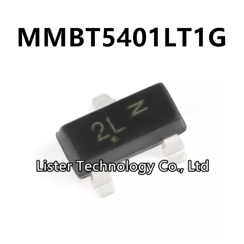 MMBT5401LT1G SOT-23 marcado: 2L MMBT5401 500 SOT23 SMD 2N5401 PNP Transistor LMBT5401LT1G, 50-5401 unidades por lote, nuevo