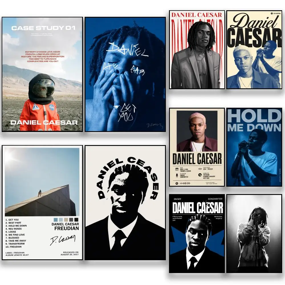 Singer D-Daniel Caesar R&B Soul Poster HD Removable Wall Art Gift Bedroom Lounge Dorm Office Gaming Cafe Bars