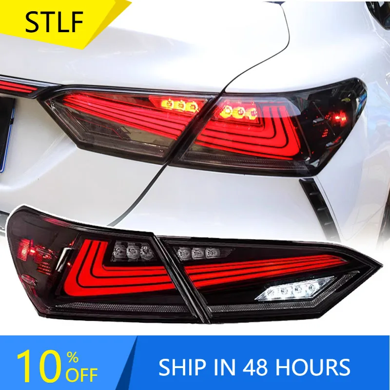 

STLFCar Lights for Toyotas Camry LED Tail Light 2018-2022 Rear Lamp Brake DRL Rear Dynamic Signal Reverse Automotive Accessories