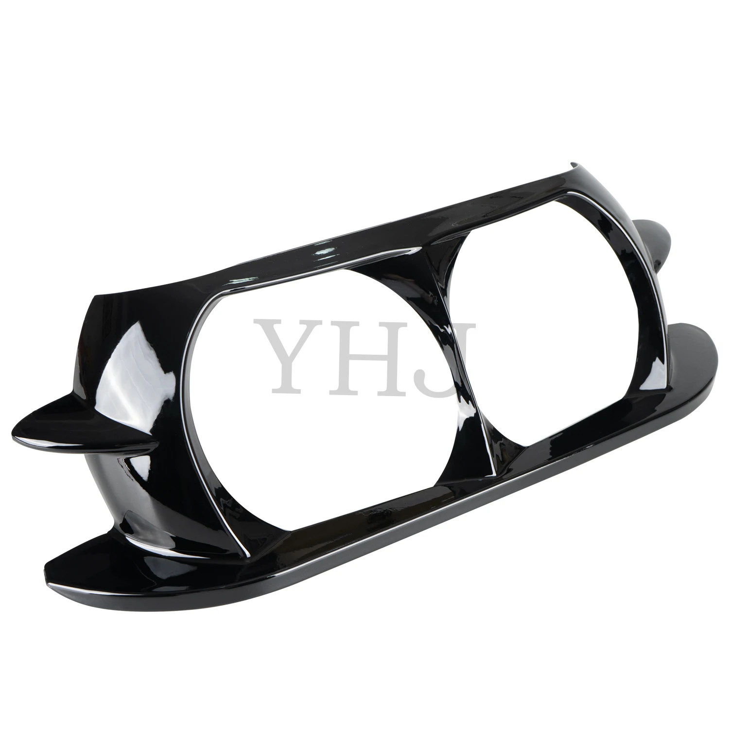 

For Harley Motorcycle Touring Road Glide Special FLTRXS Ultra 2015-2022 Black/Chrome Dual Headlight Fairing Trim Cover Bezel