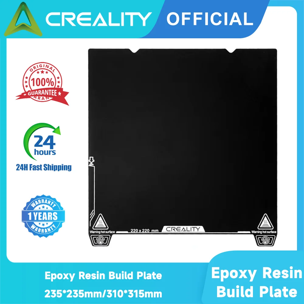 Creality Ender 3 V3 SE / KE / K1MAX Epoxy Resin Build Plate PEI Sheet High Flatness Wear Resistance Spring Steel Print Platform