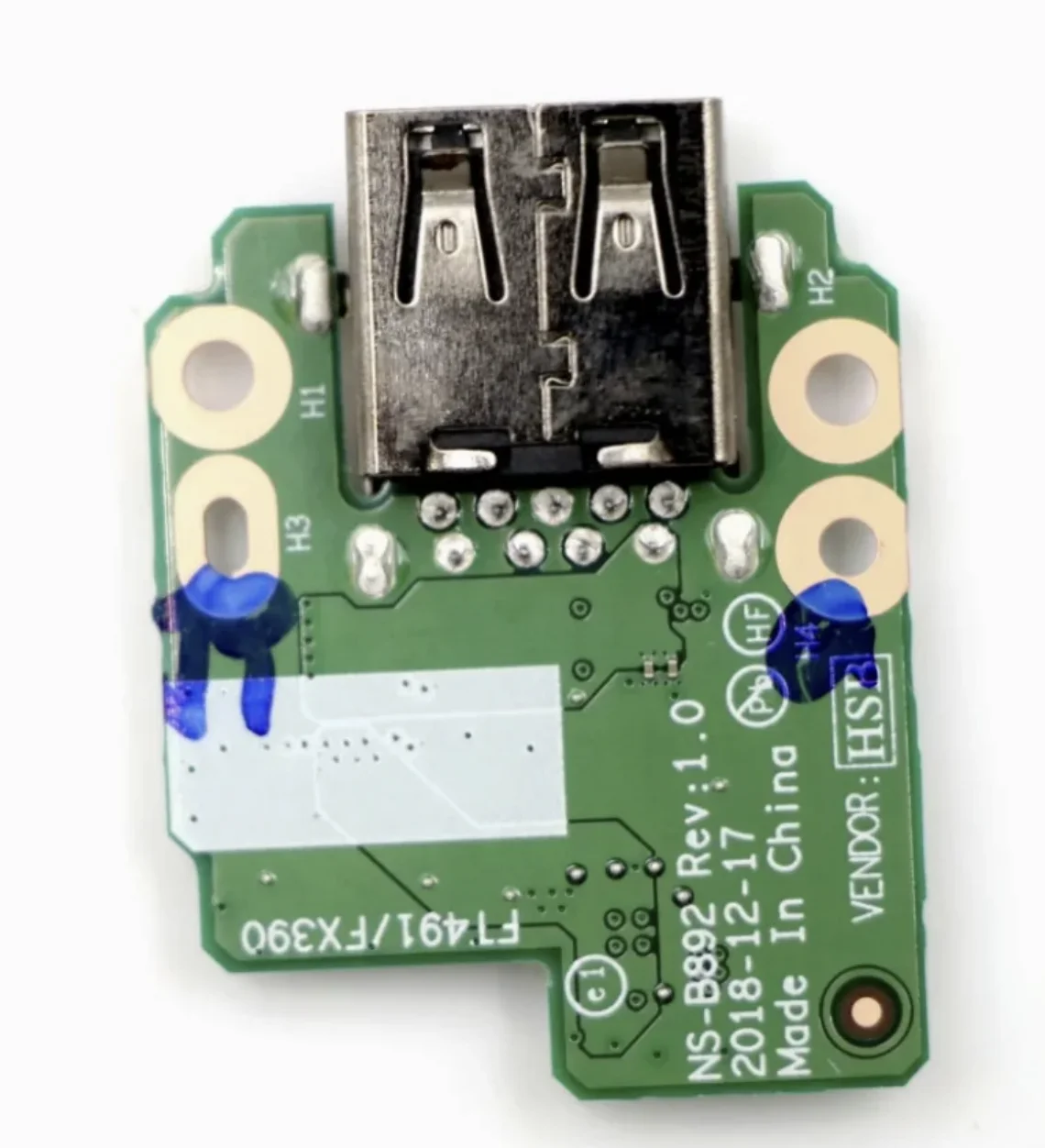 Carte USB pour ordinateur portable Lenovo Thinkpad T490S X390 X13, NS-B892 FRU 01YN265, connecteur de carte sous-carte USB