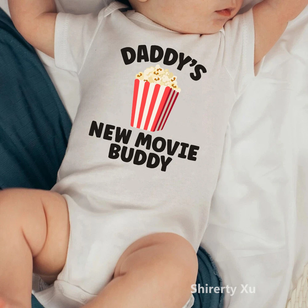 Baby Clothes Romper for Newborns Bodysuit Daddy's New Movie Buddy Print Girl Boy Bodysuit Babies Overalls Baby Girls Costume