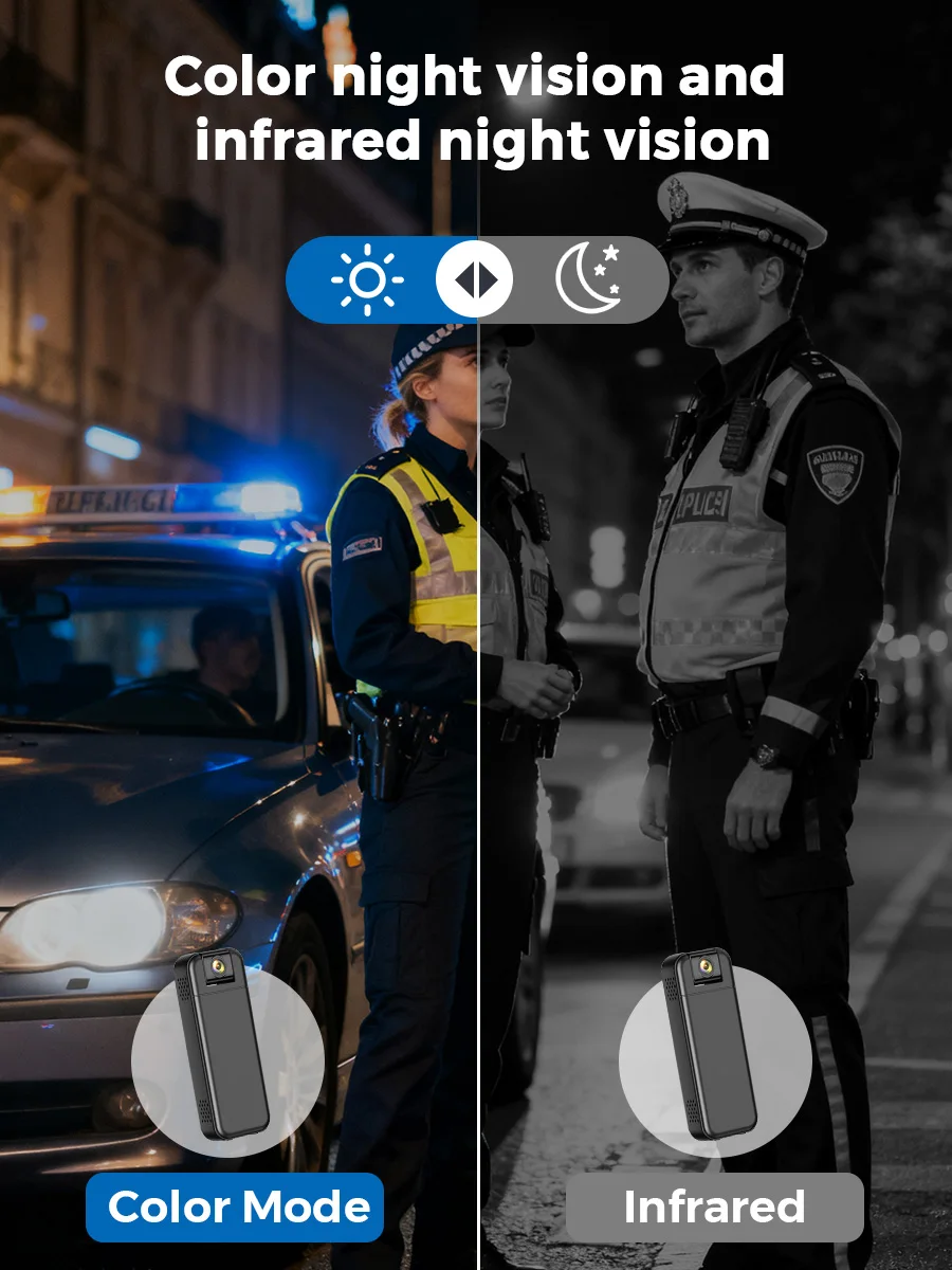 4MP HD WiFi Mini Camera Portable Digital Audio Video Recorder Police BodyCam Night Vision Sports DV Bicycle Small Camcorder ﻿