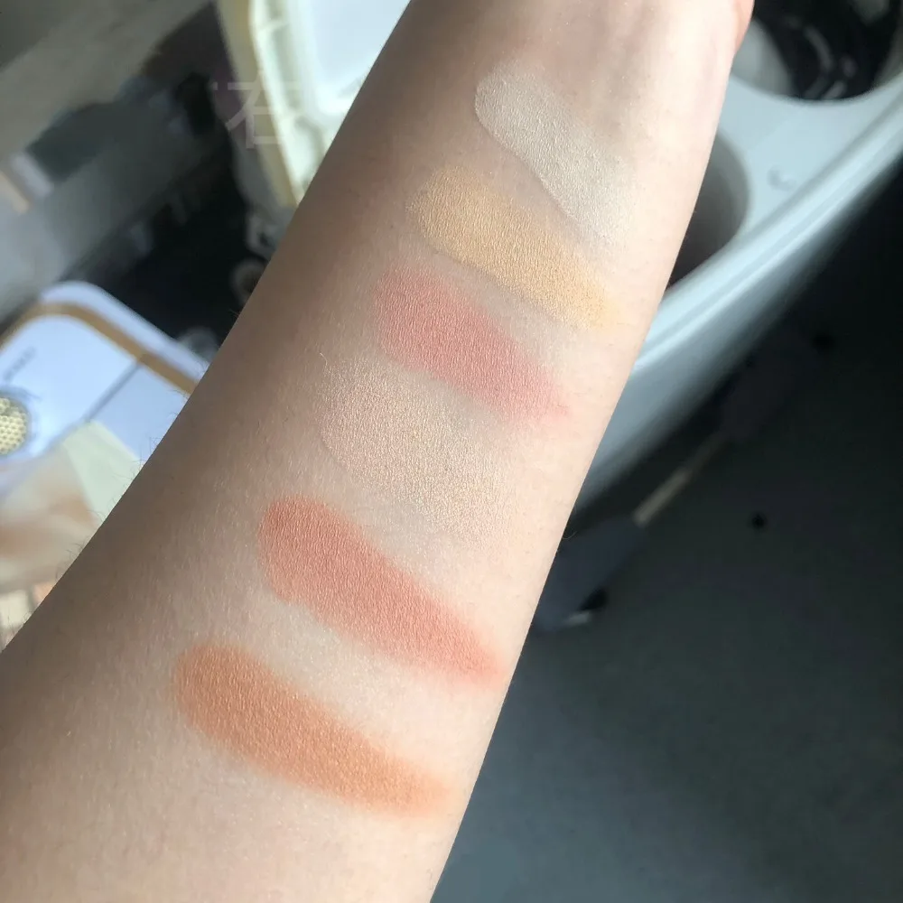 Palette di ombretti perlati ad alta pigmentazione Palette per trucco luccicante opaco Contorno viso Ombretto glitterato a lunga durata Trucco per occhi