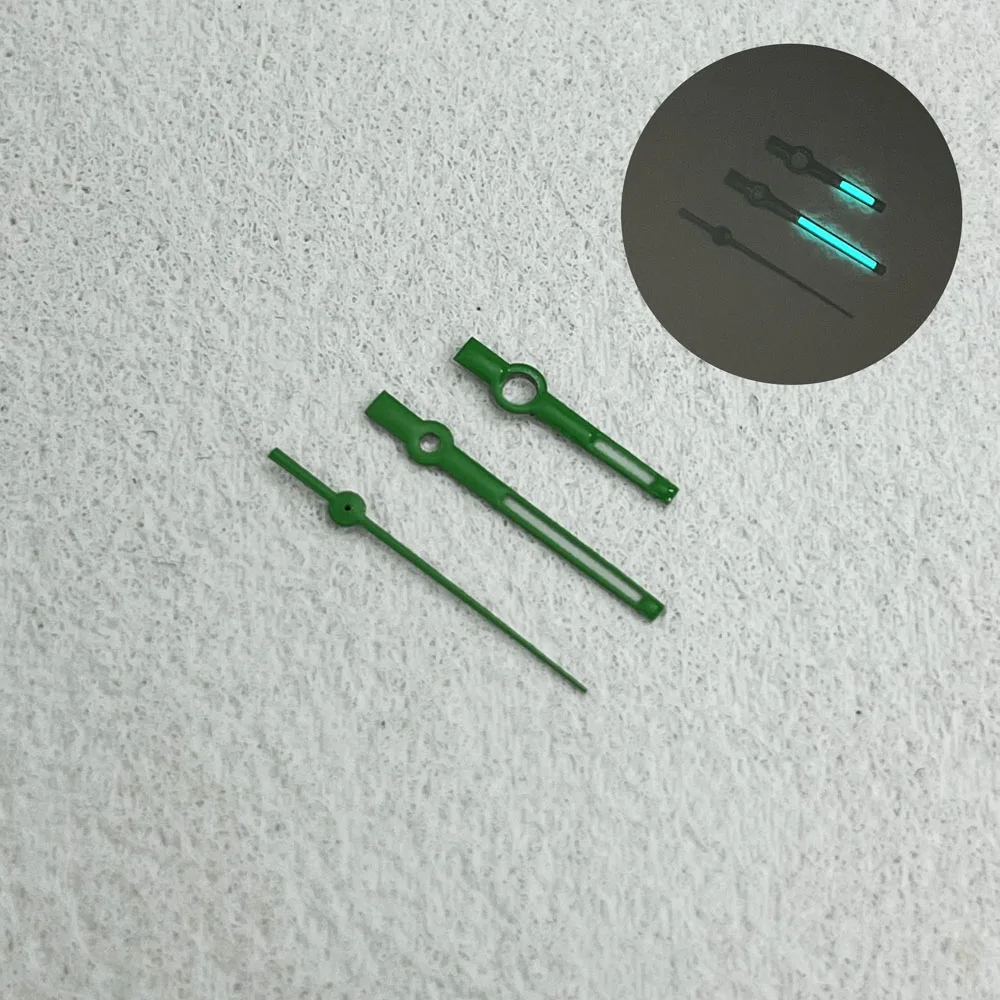 8*12*12.5mm Blue Luminous NH35 Hands Red Orange Silver Rose Gold Black Green Blue Hands Fit NH35/NH38/NH70 Movement Watchmods