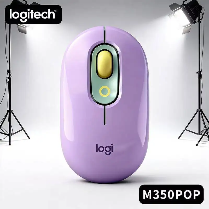 

Quiet Click Logitech M350 POP Mouse Dual Link 10m Range Ergonomic Hold for Writer Author Long Typing and Manuscript Work