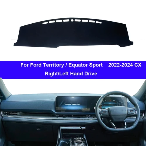 Imagen 2 del producto Cubierta de salpicadero de coche para Ford Territory/Ecuator Sport 2022-2024 CX, Protector de consola central, alfombra, parasol, accesorio