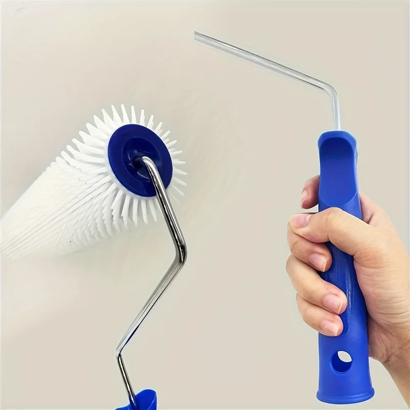 Rouleau à picots de 9 pouces pour peinture époxy, outil de construction pour ciment, auto-nivelant, anti-bulles, brosse manuelle pour béton