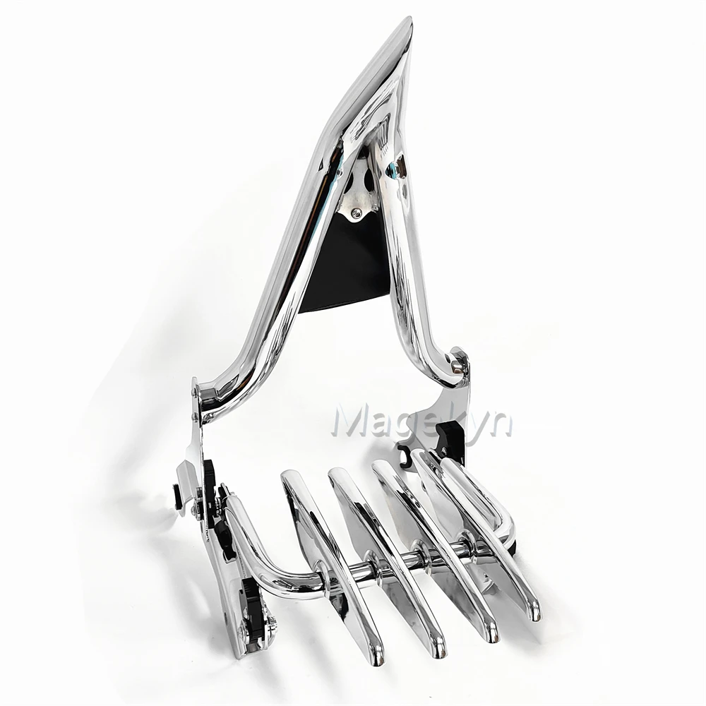 1.5 Inch Sissy Bar Passenger Backrest With Luggage Rack for Harley Davidson Touring 2009-2026 Road King Street Glide CVO