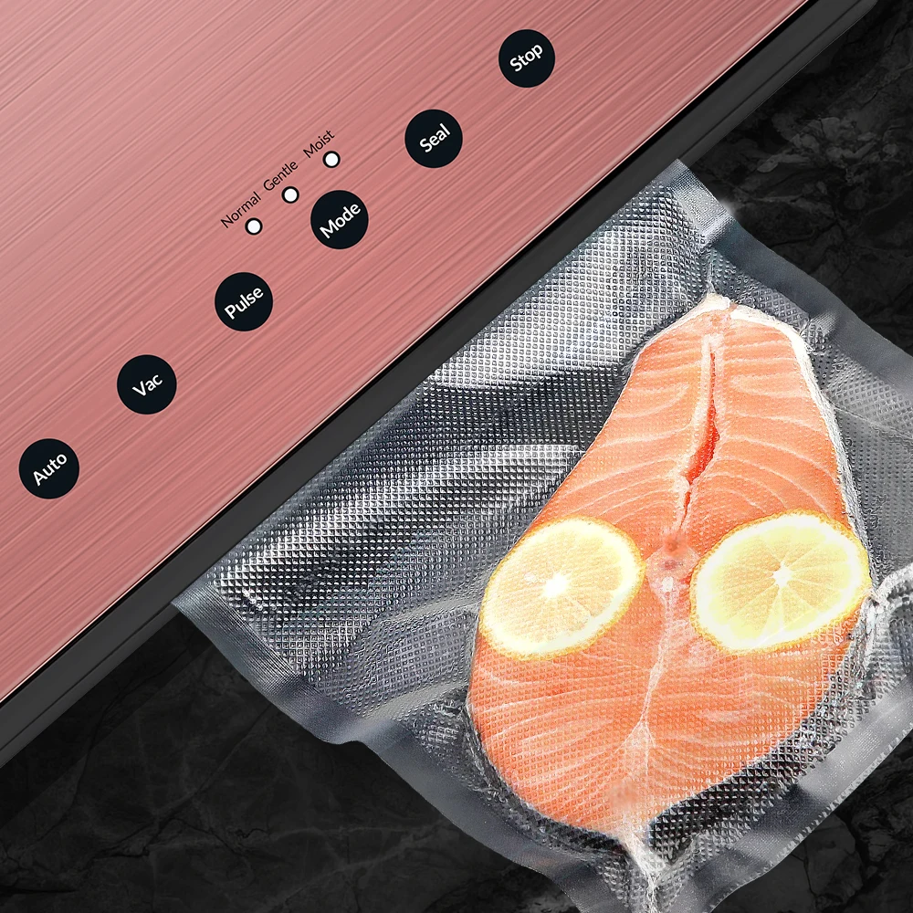 Automatic Vacuum Sealer Machine 125W Hands Free Pressing Vacuum Sealer Machine LED Touch Panel Vacuum packaging Machine