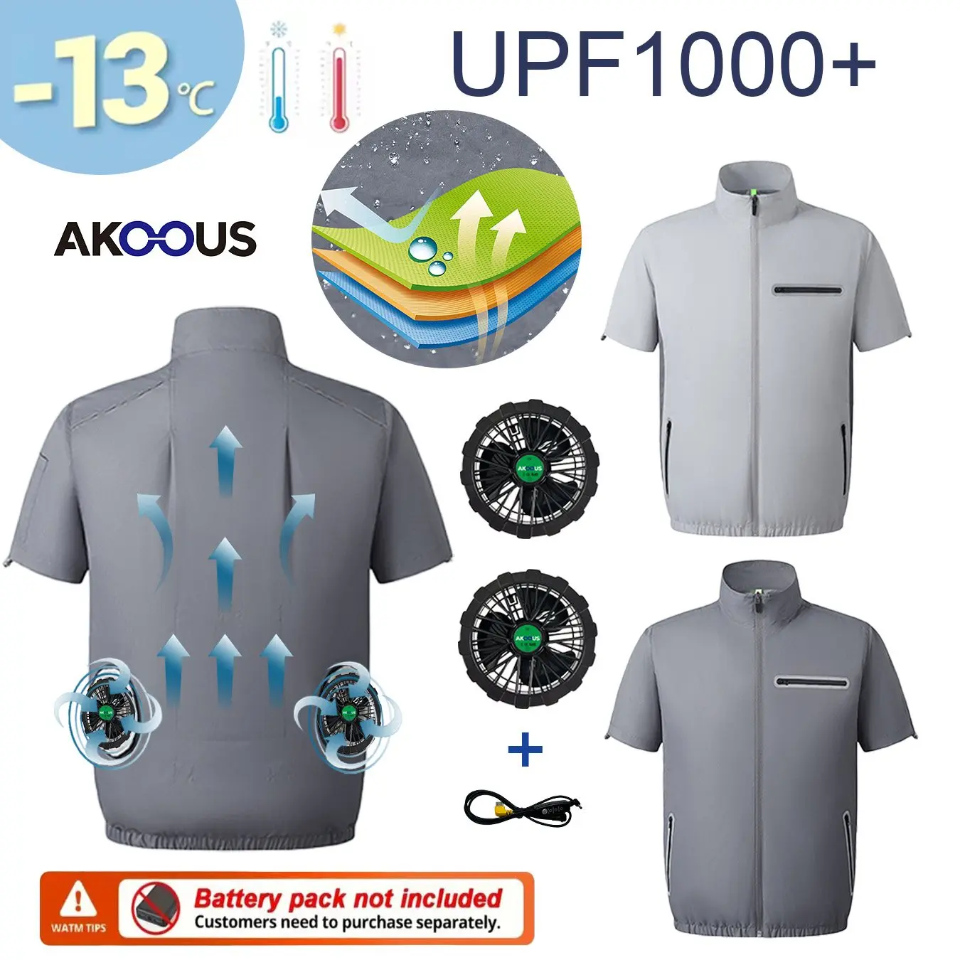 usb-12v-5v-ファン冷却ベスト空調服通気性夏クールジャケット男性女性耐熱屋外作業釣り