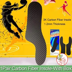 3K Carbon Fiber Insoles-Carbon Templates-Rigid Carbon Insoles-for Morton's Toe Turf Toe Hallux Rigidus Arthritis Sports Running