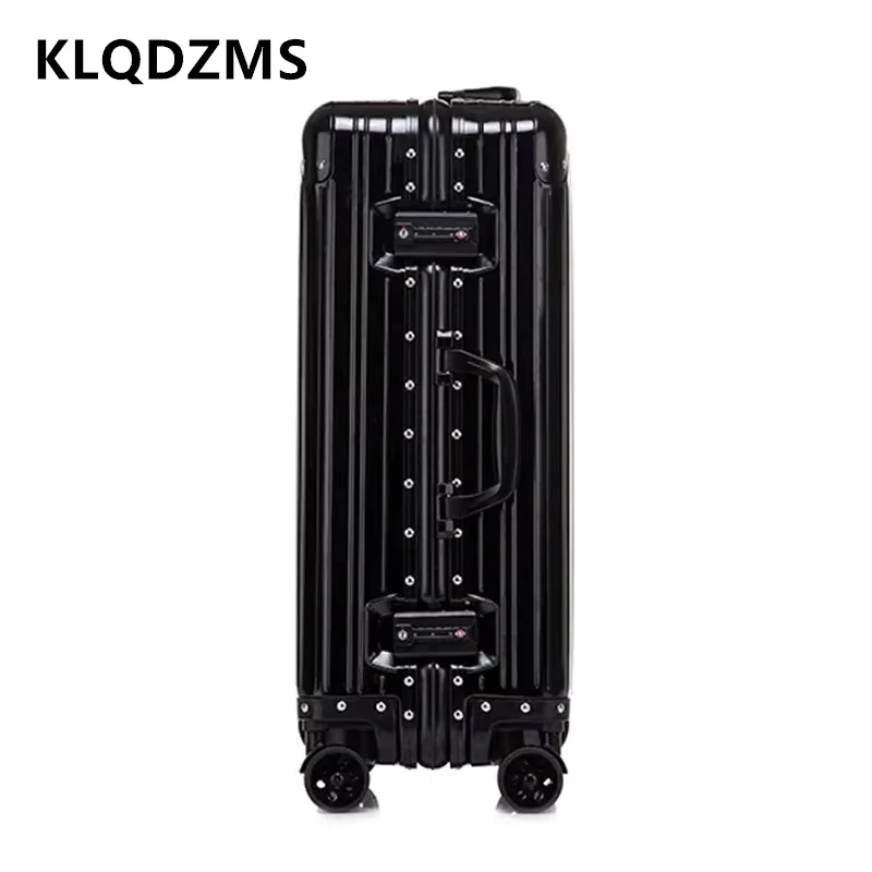 KLQDZMS Suitcase Full Aluminum Magnesium Alloy Boarding Box Men's Business Trolley Case 20