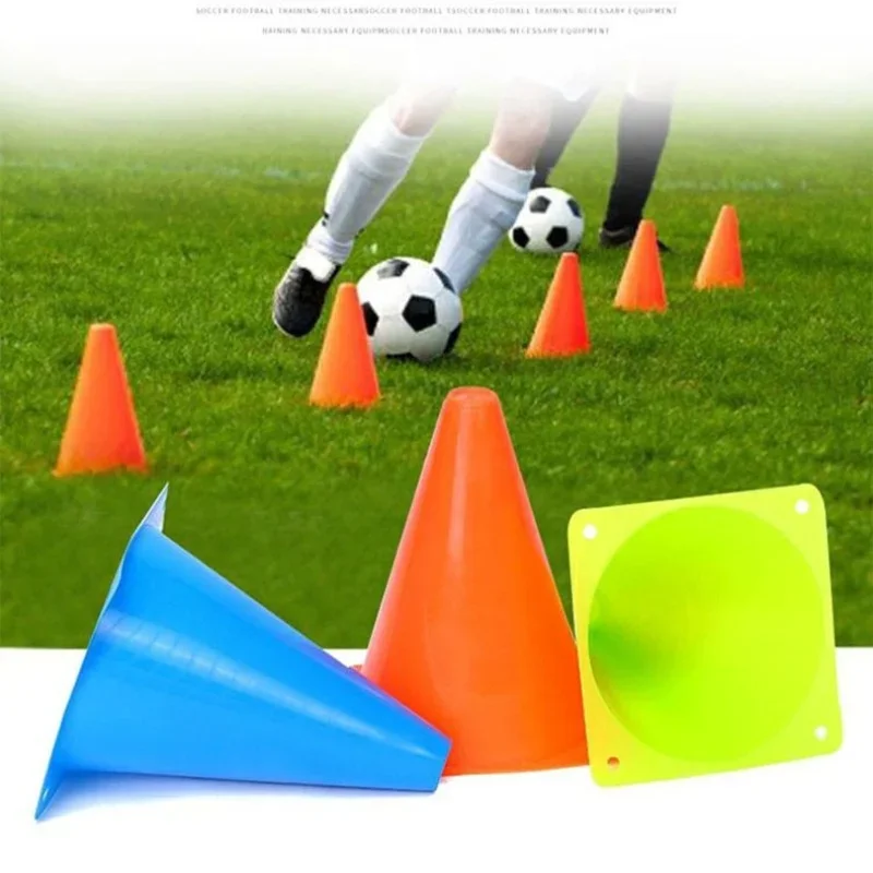 18cm Sign Bucket Thicken Football Road Flat Training Cone Roller Pile Soccer Barrier Training Marking Cup Obstacle Marker