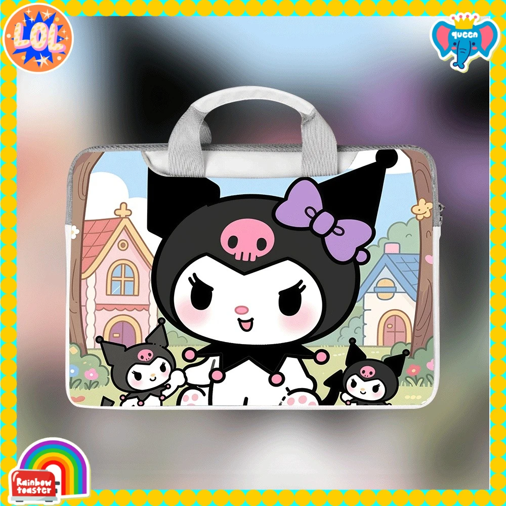 

Cartoon Hello Kitty Kuromi Portable Laptop Bag Protective Cover for Macbook 12 13 14 15.6 16 Inch Macbook Air ASUS Huawei Gift