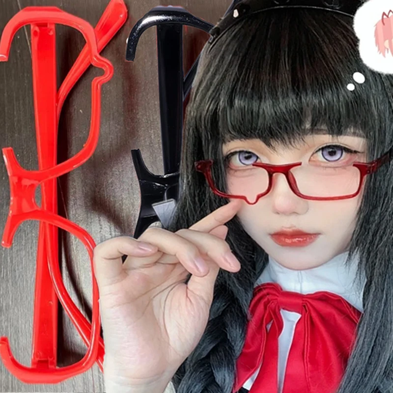 

Y2K Cosplay Crying Tears Half Eyeglasses Frame Cute Anime Glasses Clear Small Square Women's Retro Harajuku Style Eyewear Frame
