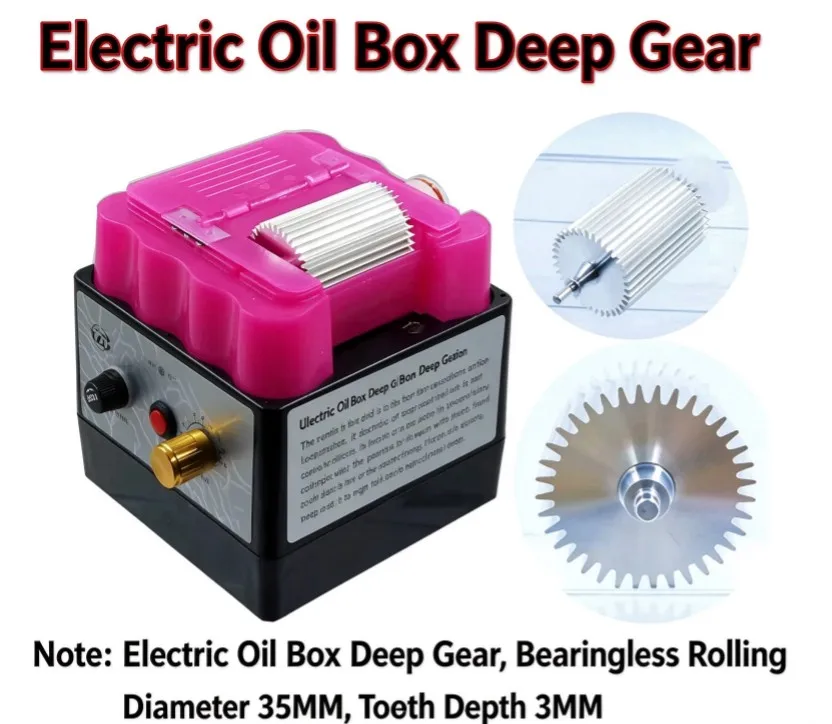 DIY Tools 220V Electric Oil Edge Box Paint Applicator Leather Oil Paint Edge Men Wallet Making Belt Repairman Edge Stain