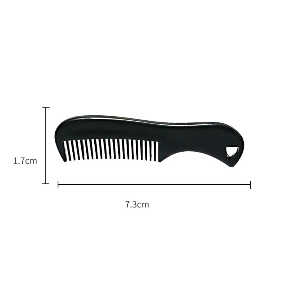 Pente preto Mini barba para homens, escova secadora de cabelo, pentes de bolso, alisador masculino, bebê, 10 pcs