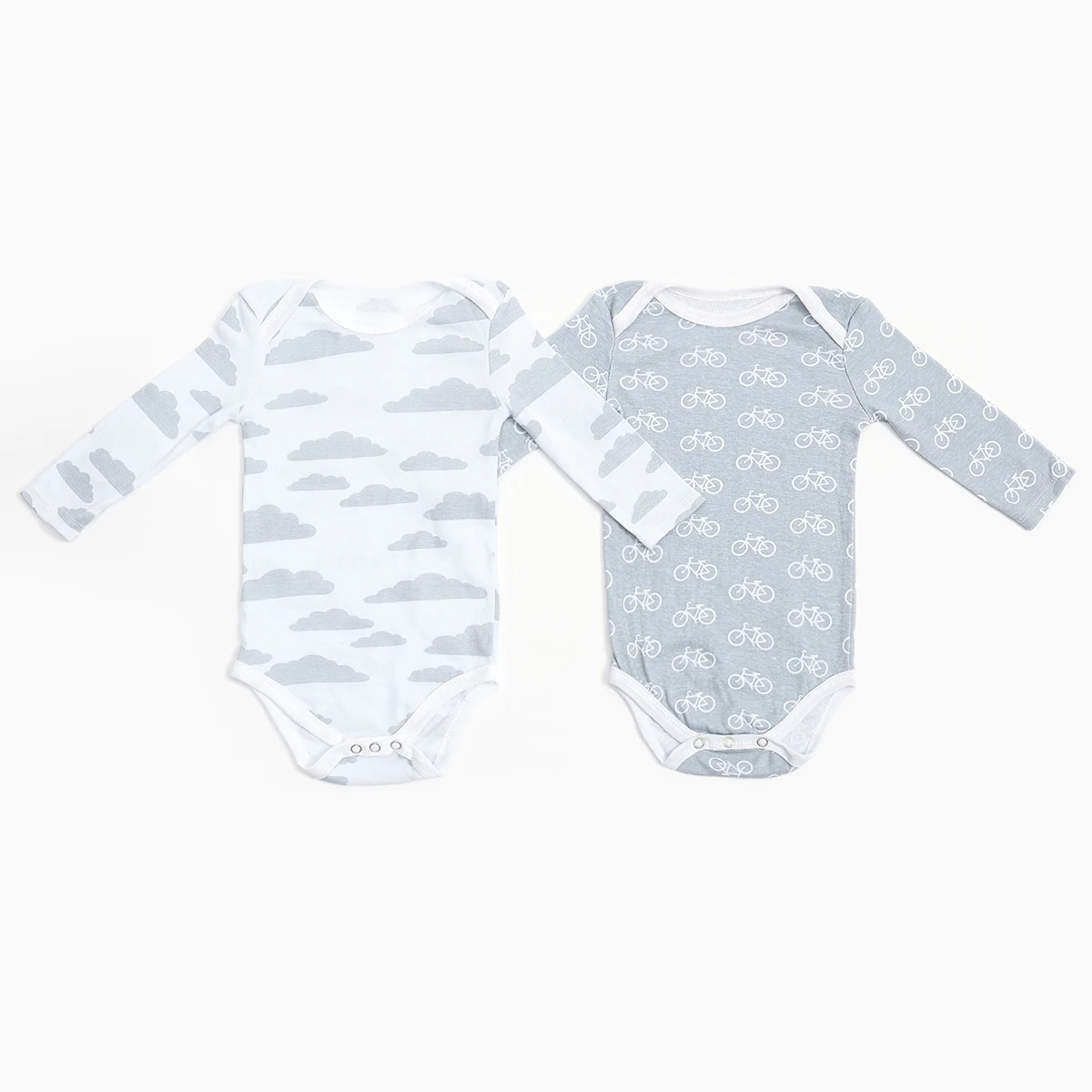 

Baby Boys Girls 2-pack Longsleeve Bodysuits One-piece 100% Cotton for Infant Baby , Unisex