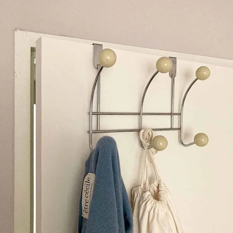 Portable Door Hook Hanging Coat Rack Without Drilling Multifunctional Bedroom Storages Hanger Kitchen Organizer Home Accessories