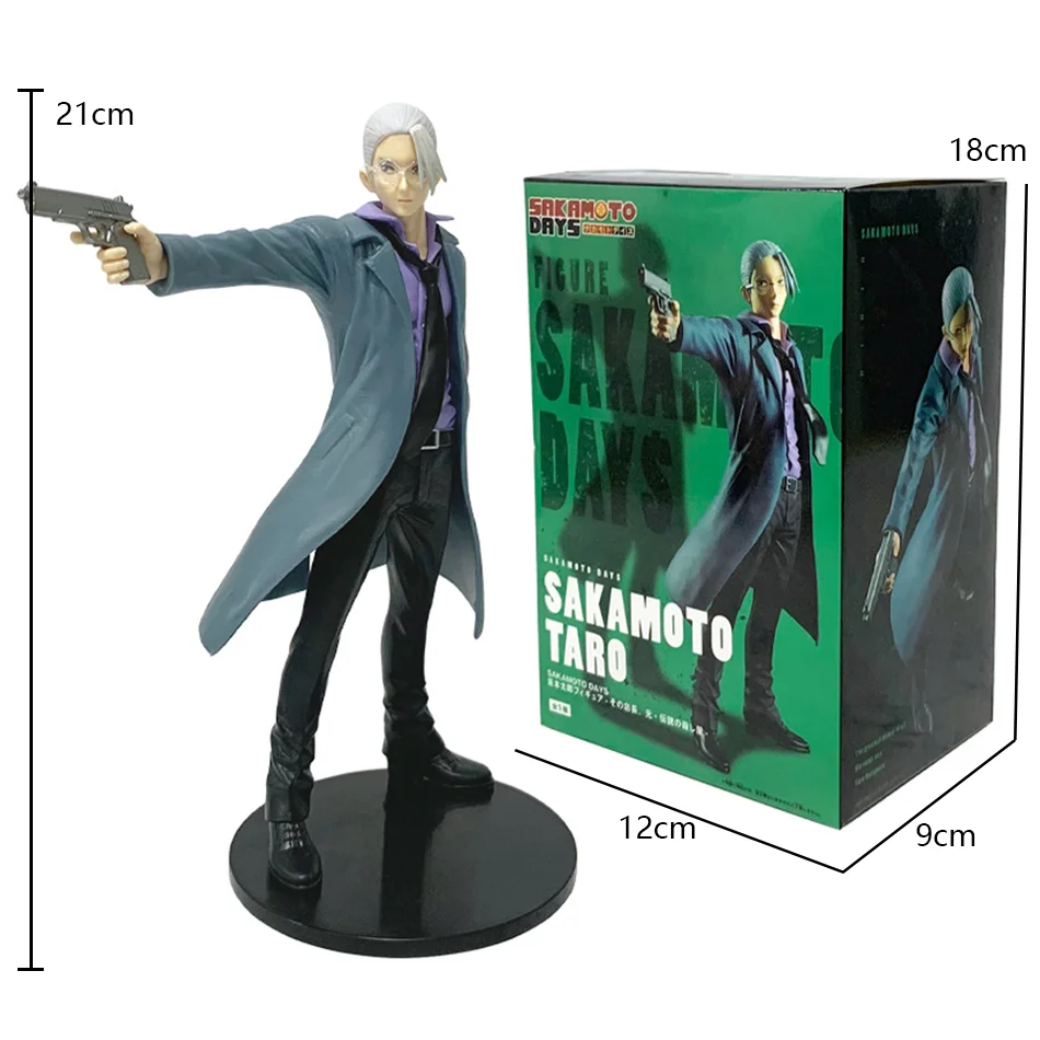 Anime SAKAMOTO DAYS Figure Toys 21 CM Taro Sakamoto Shin Asakura Action Figural Dolls PVC Model Desk Ornaments Birthday Gifts