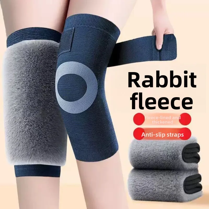 

Флисовая наколенка с ремешками, теплые термогетры для мужчин и женщин, защита от холода и самонагревание