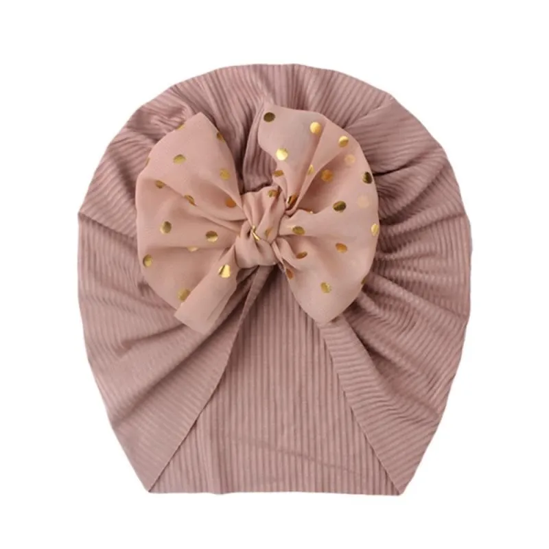 Knot Bow Baby Headbands Toddler Headwraps Elastic Beanies CapFlower Baby Girl Turban Hat Newborn Infant Bonnet Hair Accessories