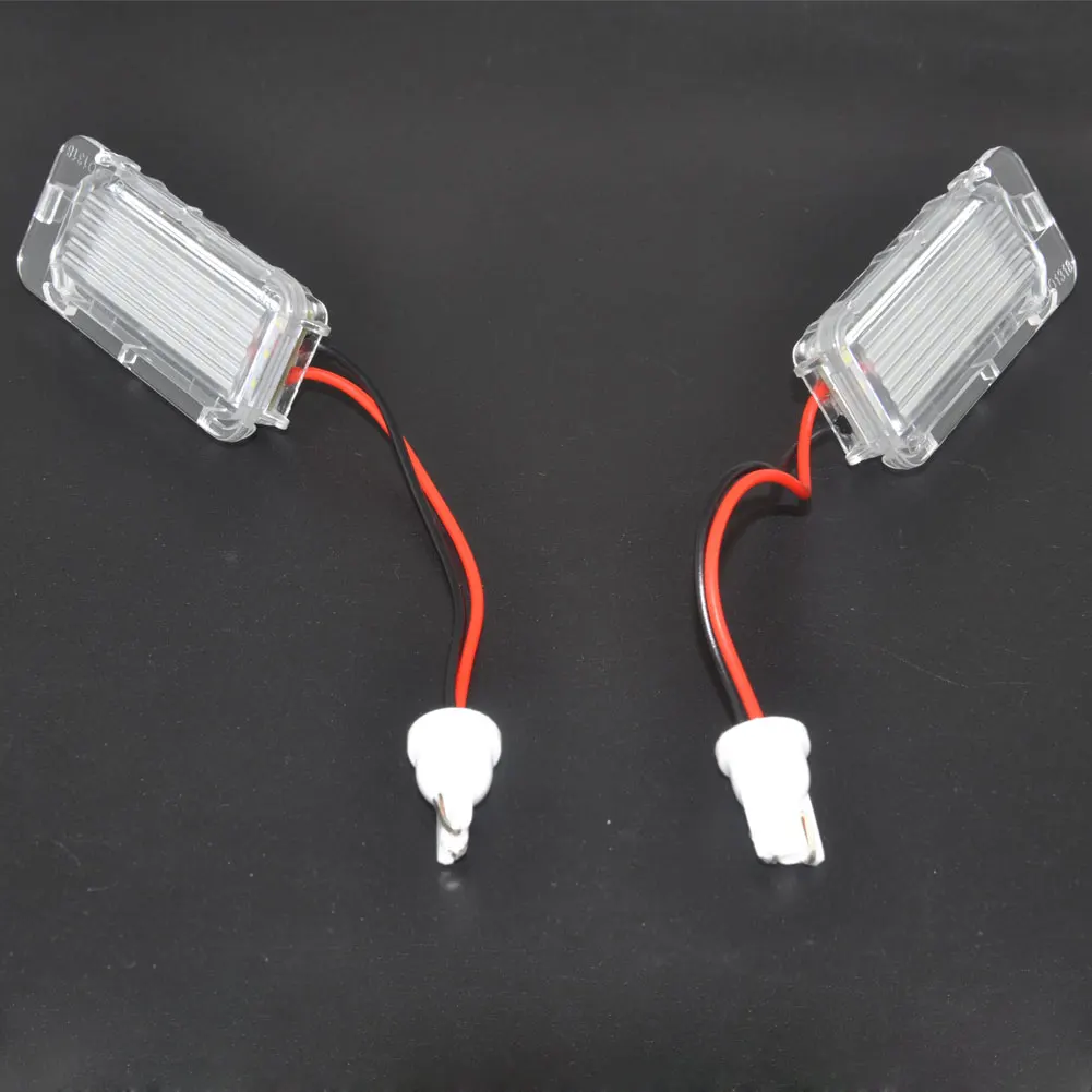 2PCS Canbus LED License Plate Light 18LED Lamps For Ford Focus Fiesta Mondeo MK4 Kuga Galaxy S-max C max Mk2 DA3 MK3 MK5 MK6