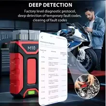 JDiag M10 Bluetooth OBD2 Motorcycle Diagnostic Tool Scanner Oil Ret TPS Service Reset ABS Coding CO Idle For Harley/BMW/ktm view 3