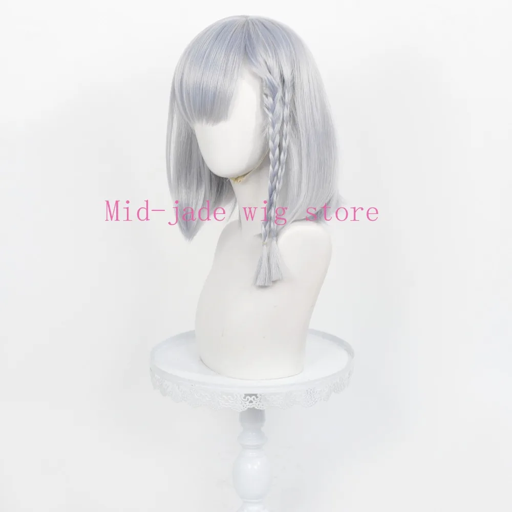 Beta Cosplay Wig Realistic Scalp Inward Short Hair for Valentine Anime Party Stage Show and Photography