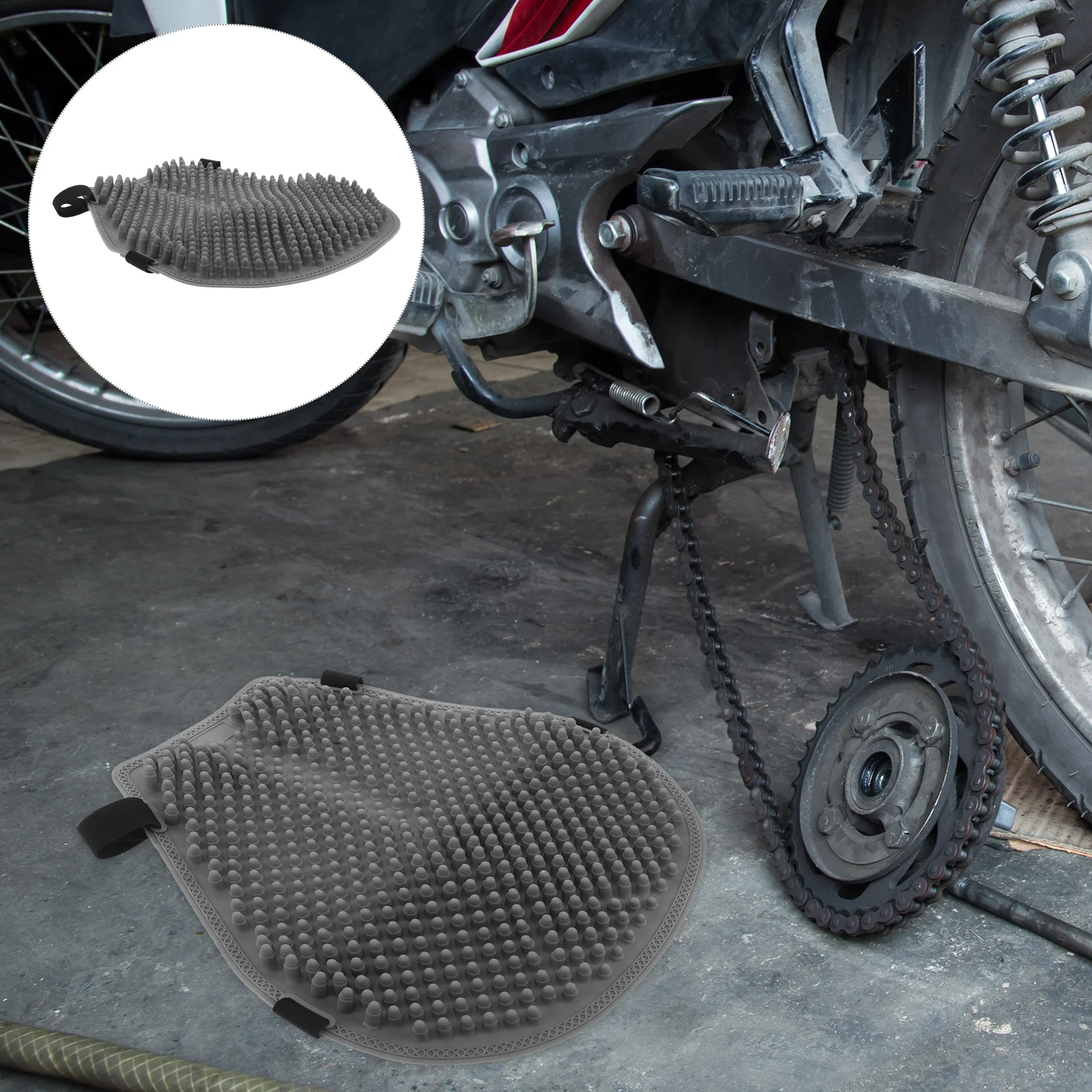 

Motorcycle Seat Cushion: Thickened Silicone Breathable Shockproof Saddle Cover For Long Rides Anti-Slip Motorbike Seat Pad