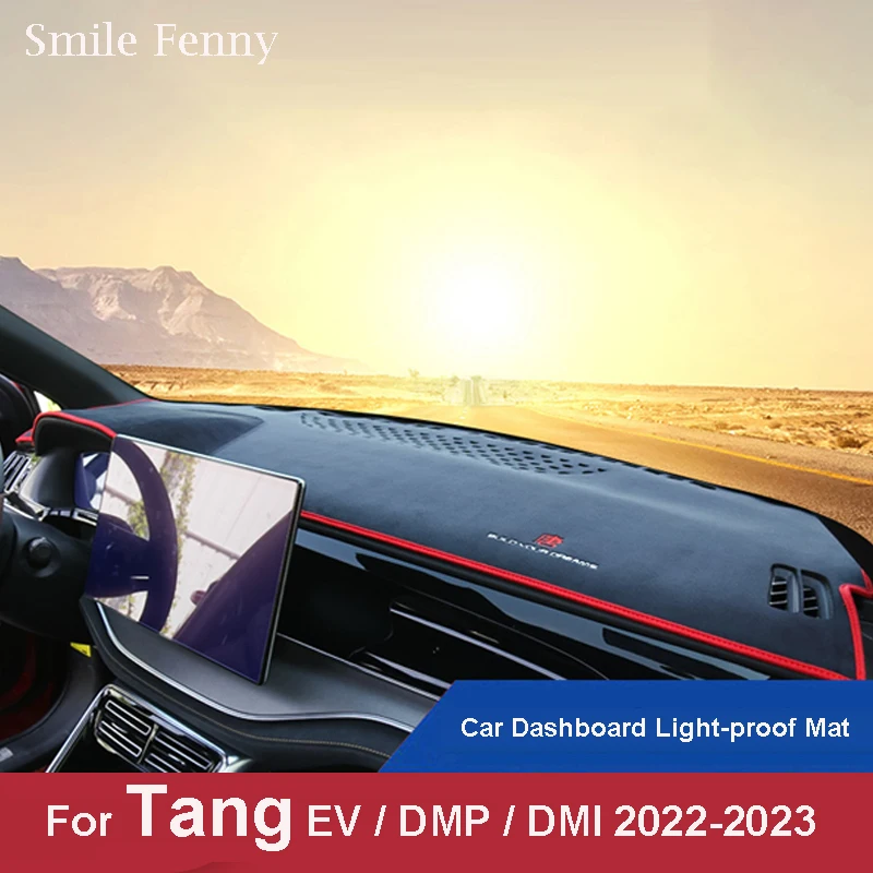 

For BYD TANG EV DMP DMI DM-i 2022 2023 Car Dashboard Light-proof Mat Dash Cover Avoid Light Mats Sun Shade Carpets Anti-UV Pad